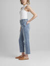 Paper Bag High Rise Straight Crop Jeans, , hi-res image number 2
