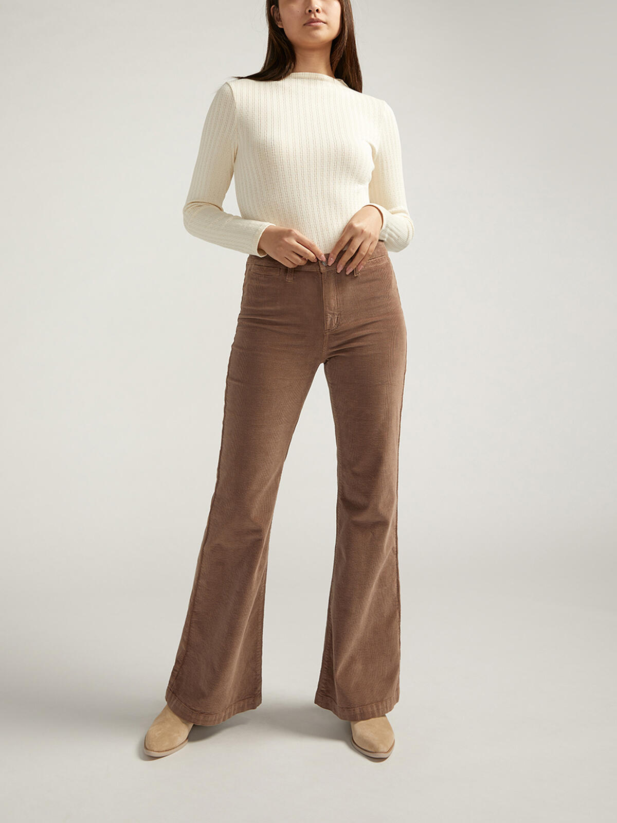 Isbister High Rise Flare Leg Corduroy Pant, , hi-res image number 0