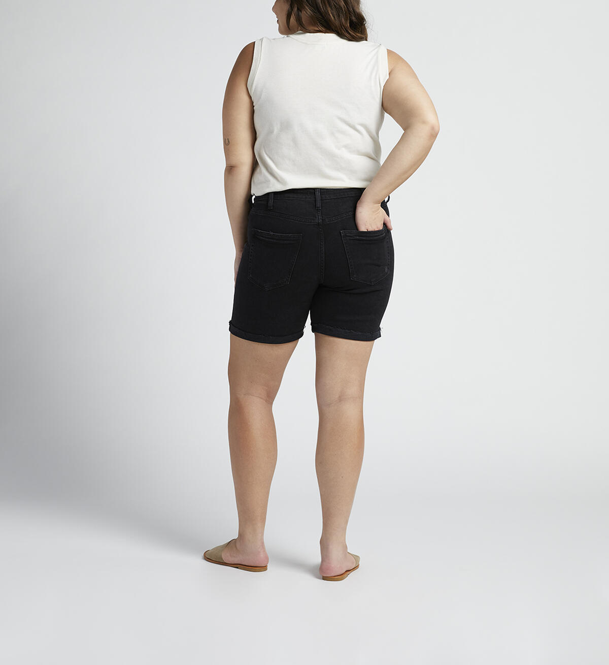Sure Thing High Rise Long Short Plus Size, , hi-res image number 1