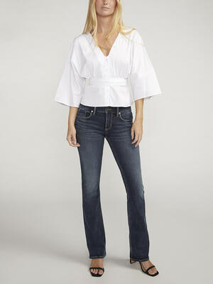 Britt Low Rise Slim Bootcut Jeans
