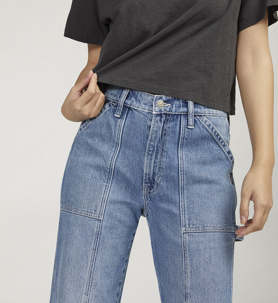 Straight leg carpenter jeans discount