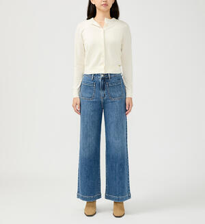 70s High Rise Wide Leg Jeans