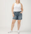 Boyfriend Mid Rise Luxe Stretch Shorts Plus Size, , hi-res image number 3