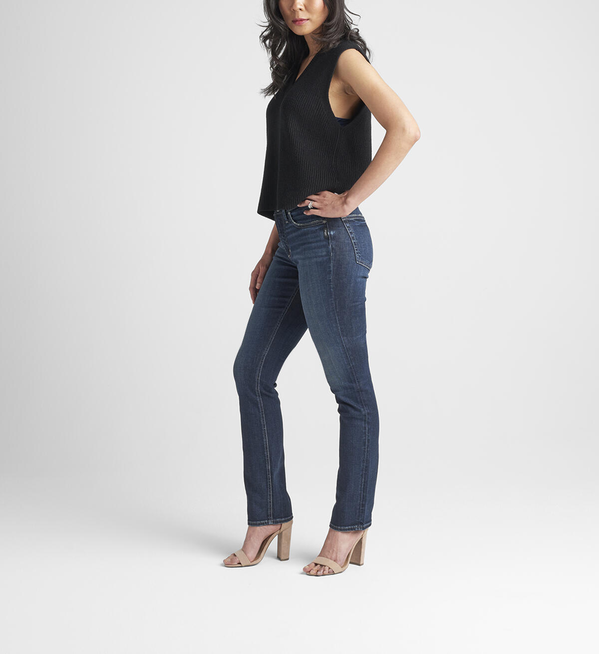 Most Wanted Mid Rise Straight Leg Jeans, , hi-res image number 2