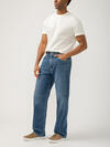 Big Guy Baggy Straight Leg Jeans, , hi-res image number 2