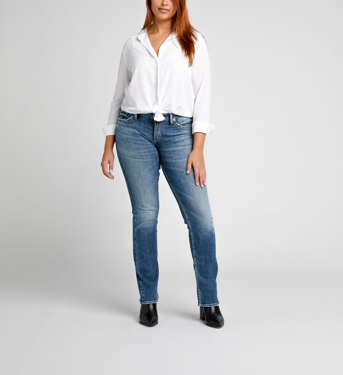 Suki Mid Rise Slim Bootcut Jeans Alt Image 1