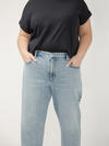 90s Relaxed Mid Rise Straight Leg Jeans Plus Size image number 3