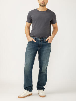 Eddie Classic Athletic Fit Tapered Leg Jeans
