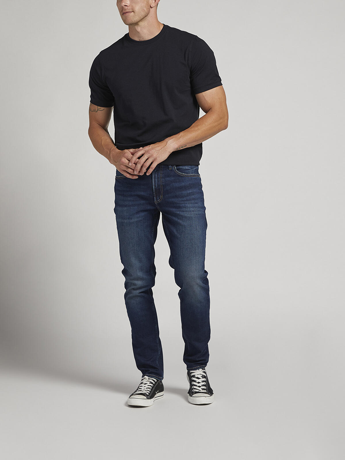 Infinite Fit Athletic Skinny Leg Jeans, Indigo, hi-res image number 0
