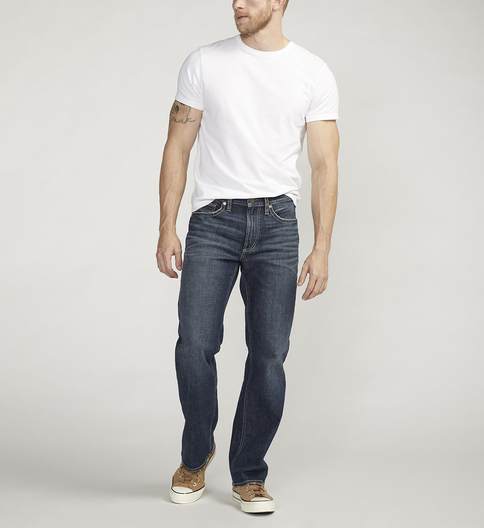 straight leg relaxed fit jeans