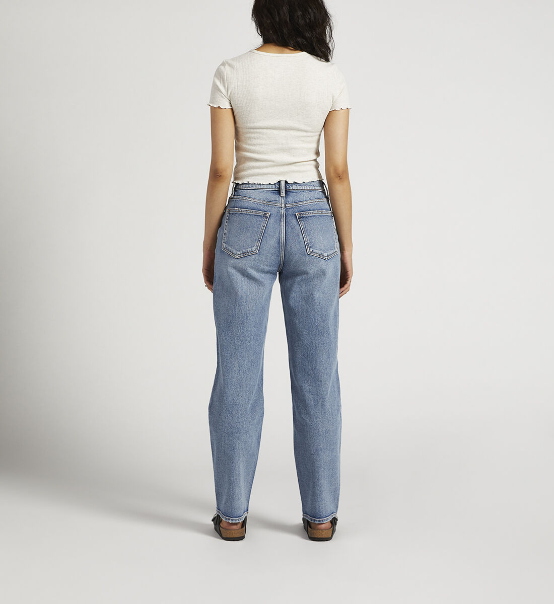 High waisted dad jeans store