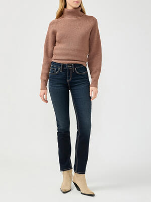 Suki Mid Rise Straight Leg Luxe Stretch Jeans
