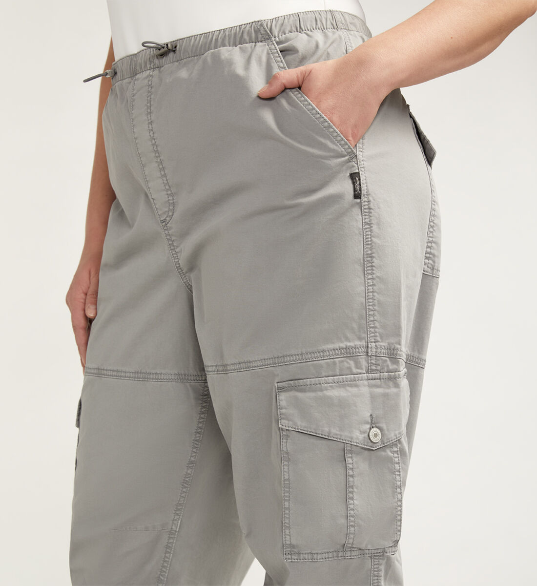 Buy Parachute Cargo Pant Plus Size for USD 48.00 Silver Jeans US New