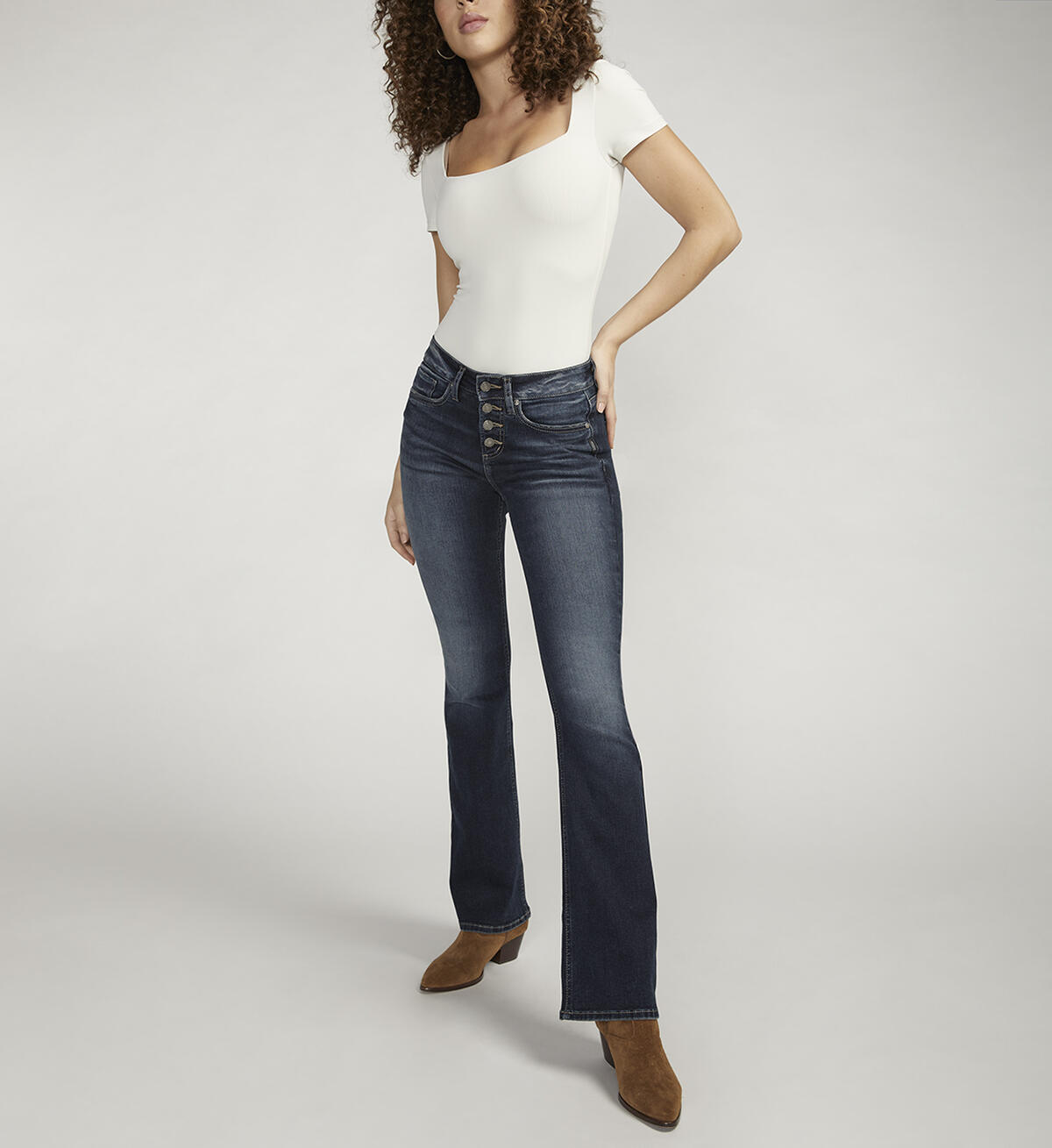 Suki Mid Rise Bootcut Jeans, , hi-res image number 0