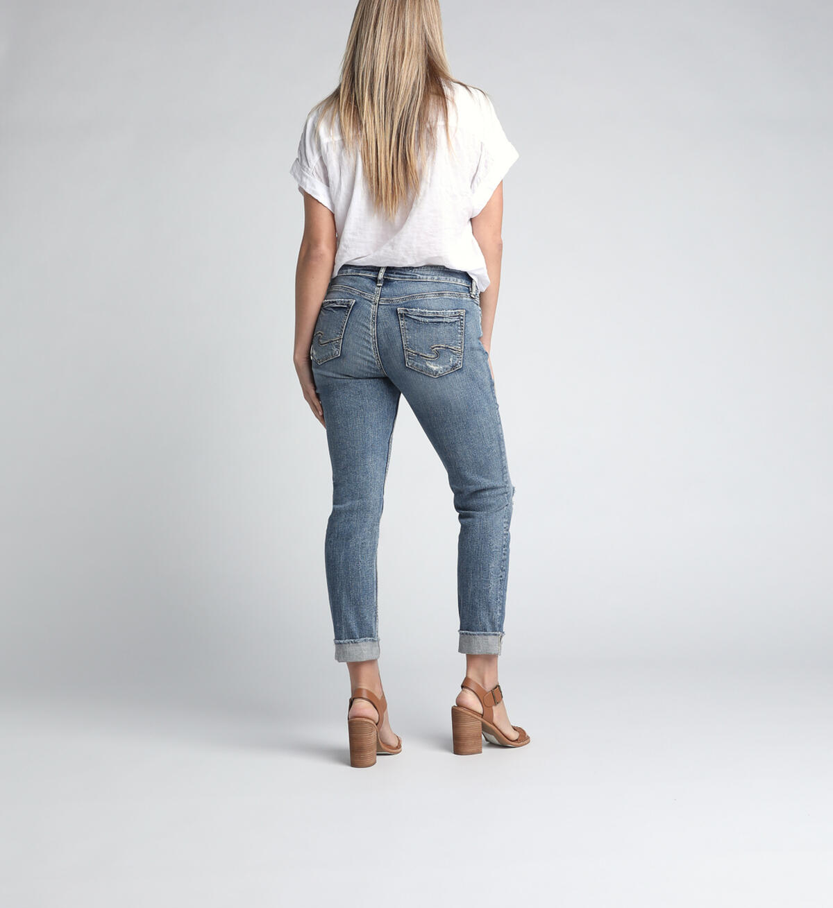 Elyse Mid Rise Ankle Slim Leg Jeans, , hi-res image number 1