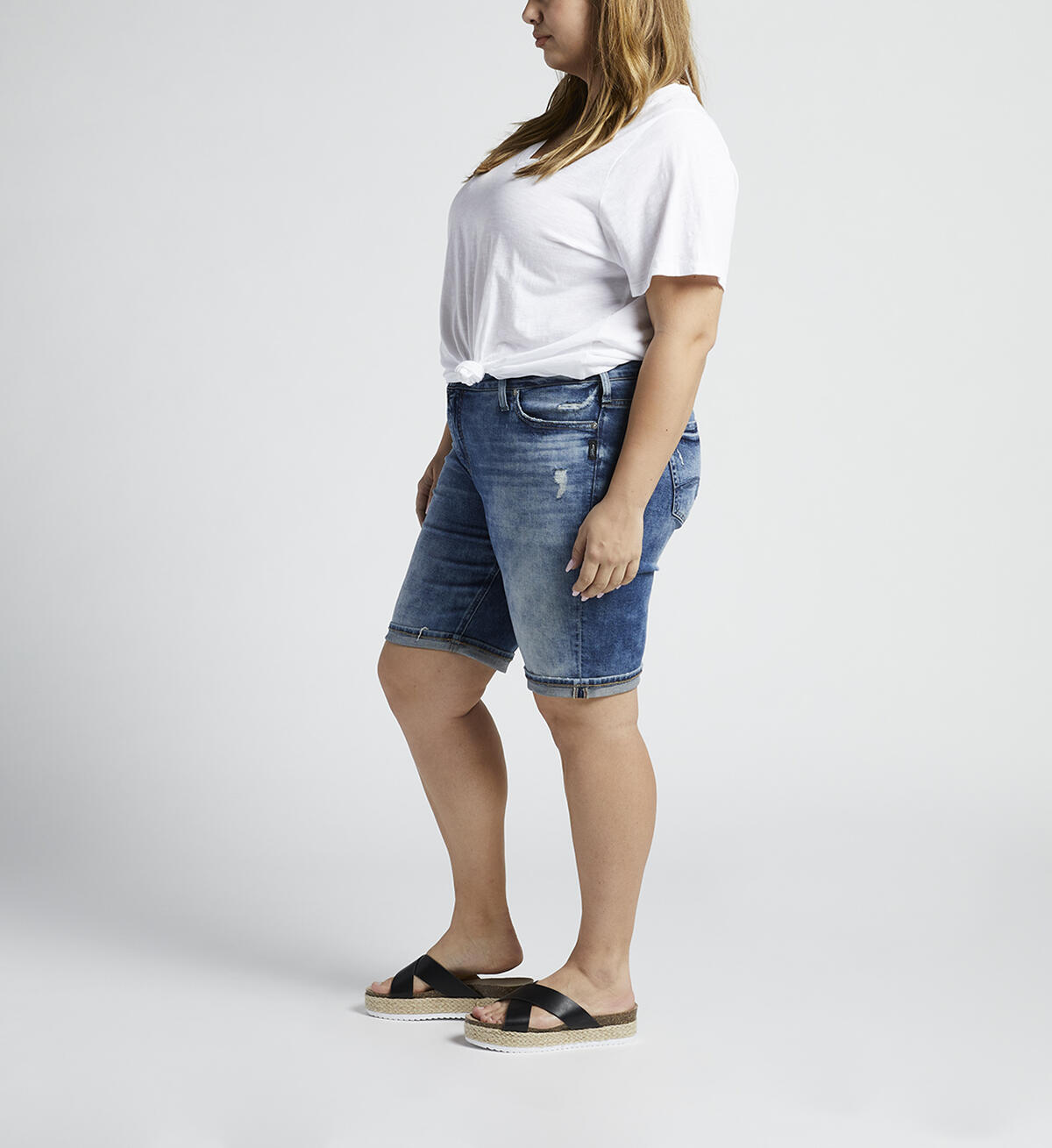 Elyse Mid Rise Bermuda Short Plus Size, , hi-res image number 2