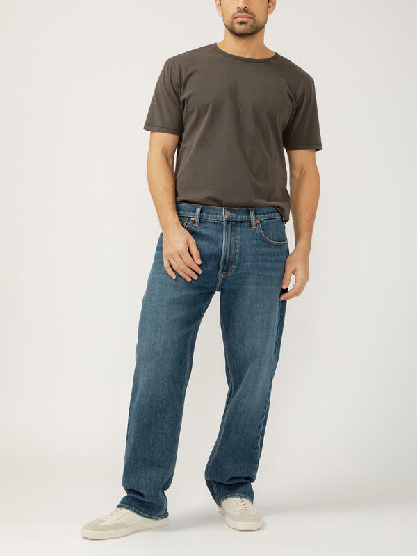Relaxed Fit Straight Leg Jeans