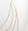 Gold-Tone Turquoise Fringe Pendant Necklace, , hi-res image number 2