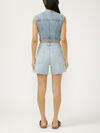 Cropped Denim Vest image number 1