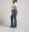 Elyse Mid Rise Slim Bootcut Jeans Plus Size, Indigo, hi-res image number 2