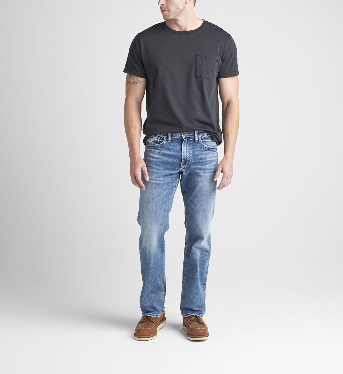 Zac Relaxed Fit Straight Leg Jeans Front