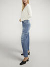 Denim High Rise Cargo Pants, , hi-res image number 2