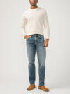 Eddie Classic Athletic Fit Tapered Leg Jeans image number 0