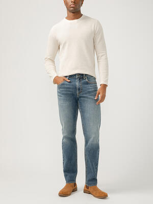 Eddie Classic Athletic Fit Tapered Leg Jeans