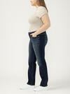 Elyse Mid Rise Straight Leg Luxe Stretich Jeans image number 2