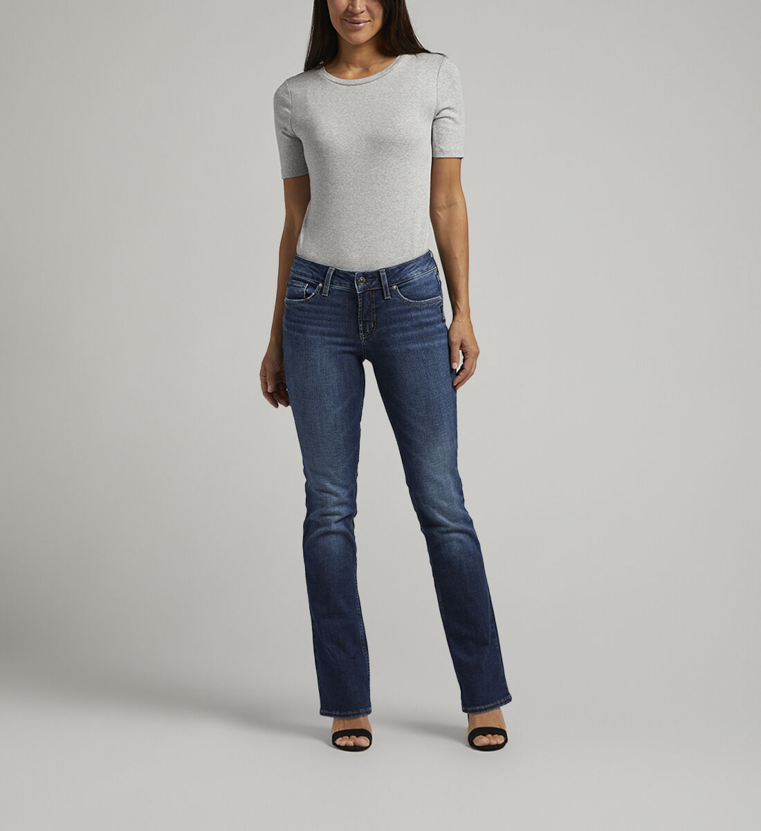 Suki mid rise slim bootcut jeans