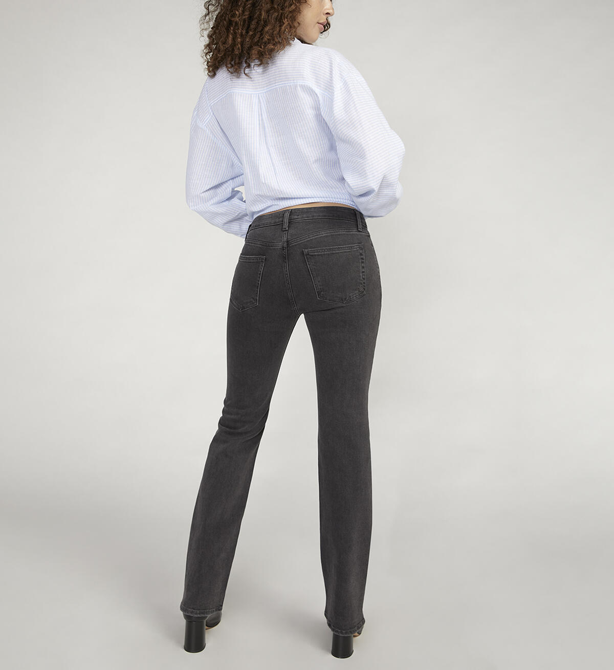 Be Low Low Rise Bootcut Jeans, Black, hi-res image number 1