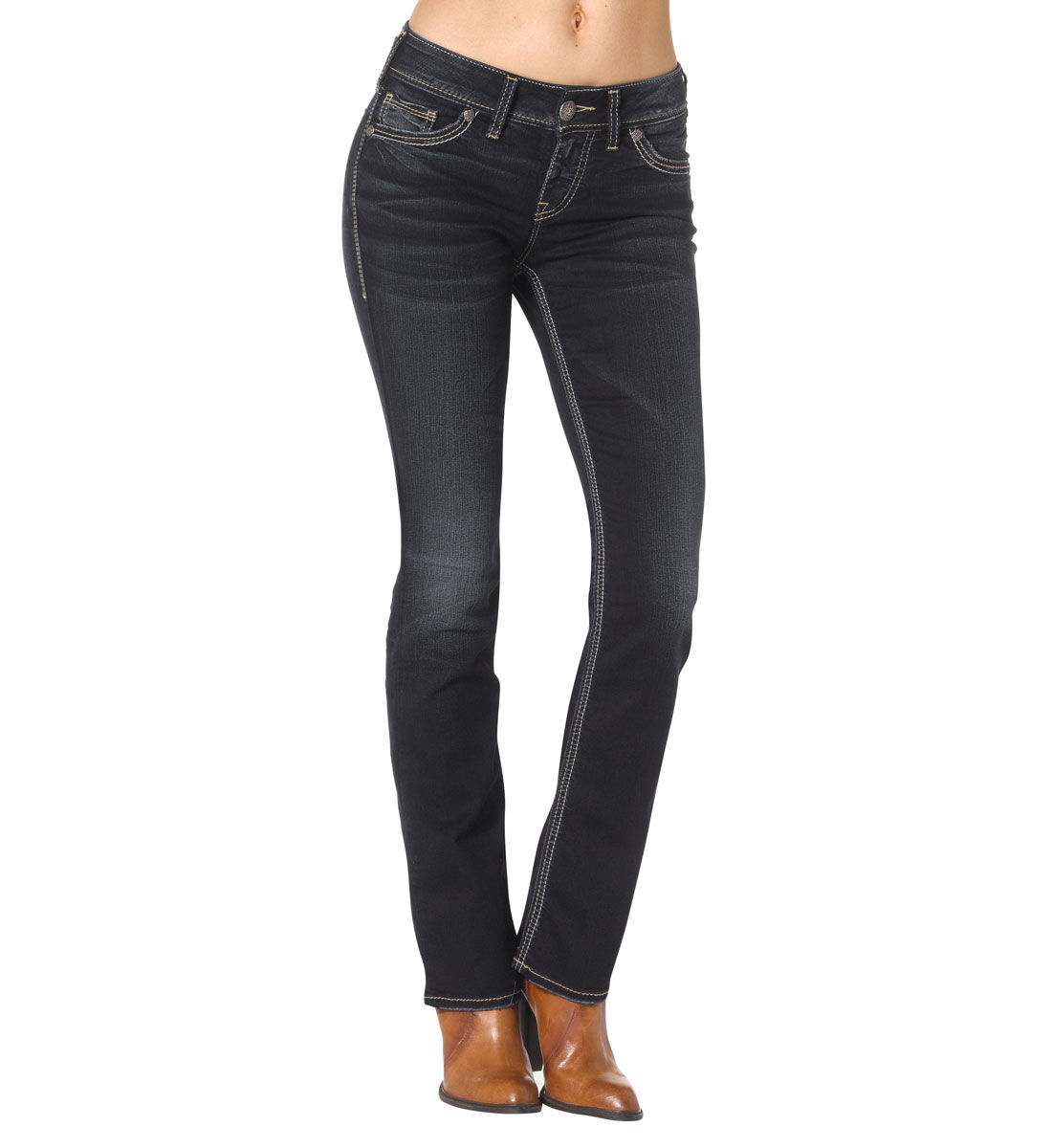 Silver jeans suki mid slim discount