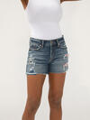 Suki Mid Rise Luxe Stretch Americana Shorts image number 3