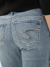 Elyse Mid Rise Straight Leg Luxe Stretch Jeans image number 3