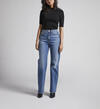 Highly Desirable High Rise Trouser Leg Jeans, Indigo, hi-res image number 0