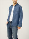 Men's Denim Western Shirt, , hi-res image number 3