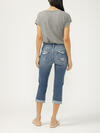 Elyse Mid Rise Americana Luxe Stretch Capri image number 1