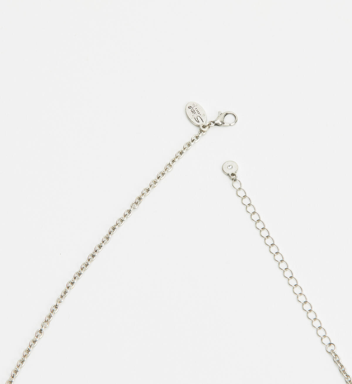 Long Ring Pendant Necklace, Silver, hi-res image number 2