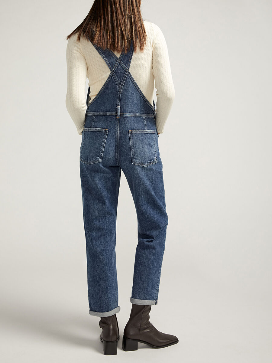 Buy Baggy Straight Leg Overall Jeans for USD 64.00 | Silver