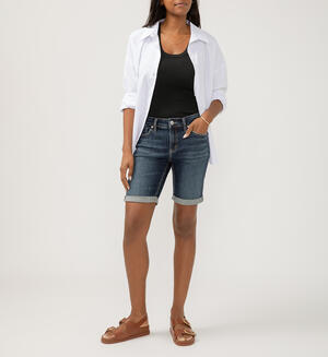 Elyse Mid Rise Bermuda Shorts