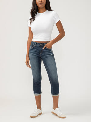 Elyse Mid Rise Americana Capri