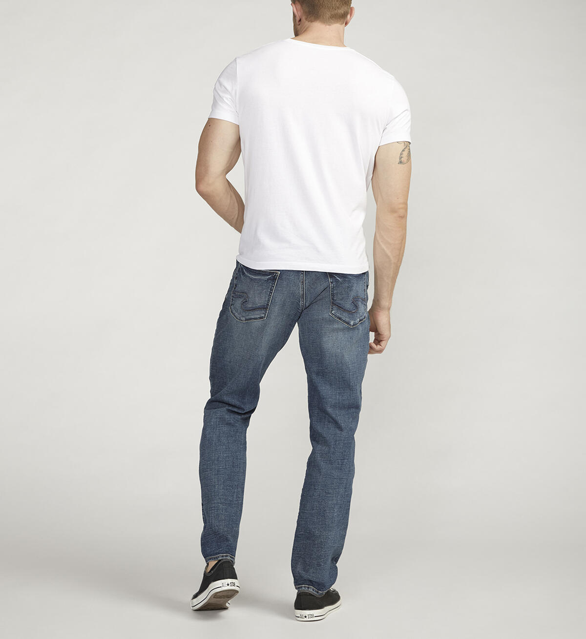 Eddie Athletic Fit Tapered Leg Jeans, , hi-res image number 1