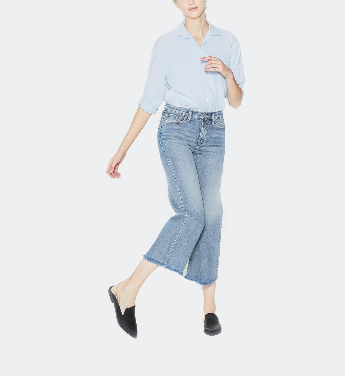 Wide Leg Medium Wash, , hi-res image number 3