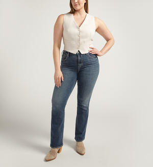 Avery High Rise Slim Bootcut Jeans Plus Size