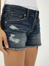 Boyfriend Mid Rise Americana Luxe Stretch Shorts image number 3