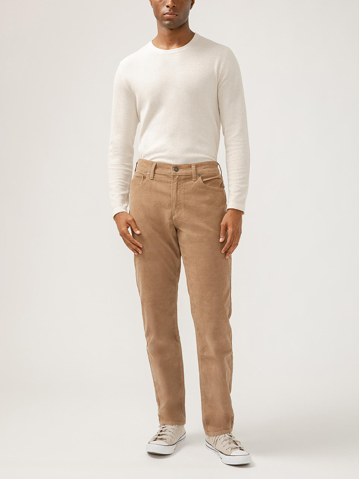 Eddie Classic Athletic Fit Tapered Leg Corduroy Pants image number 0