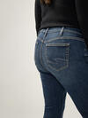 Elyse Mid Rise Skinny Cropped Luxe Stretch Jeans Plus Size image number 3
