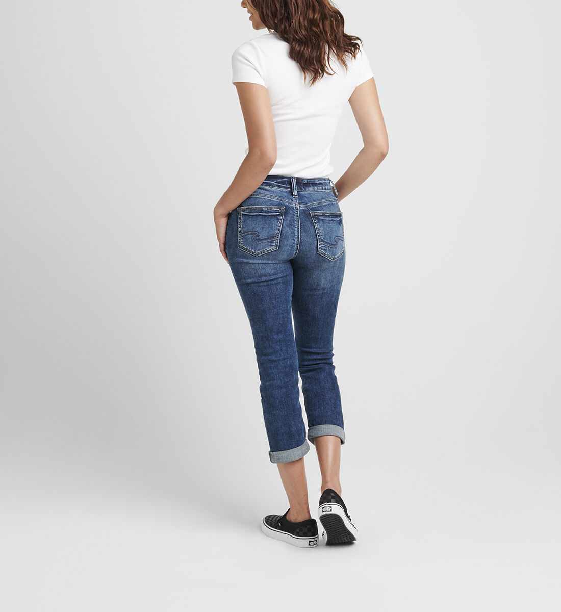 Silver suki mid capri cheap