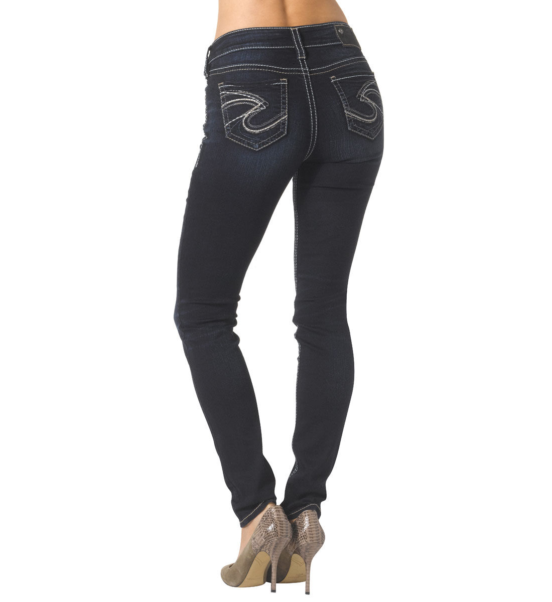 NEW Silver Jeans Women/'s SUKI SKINNY Leg Mid Rise F00103C
