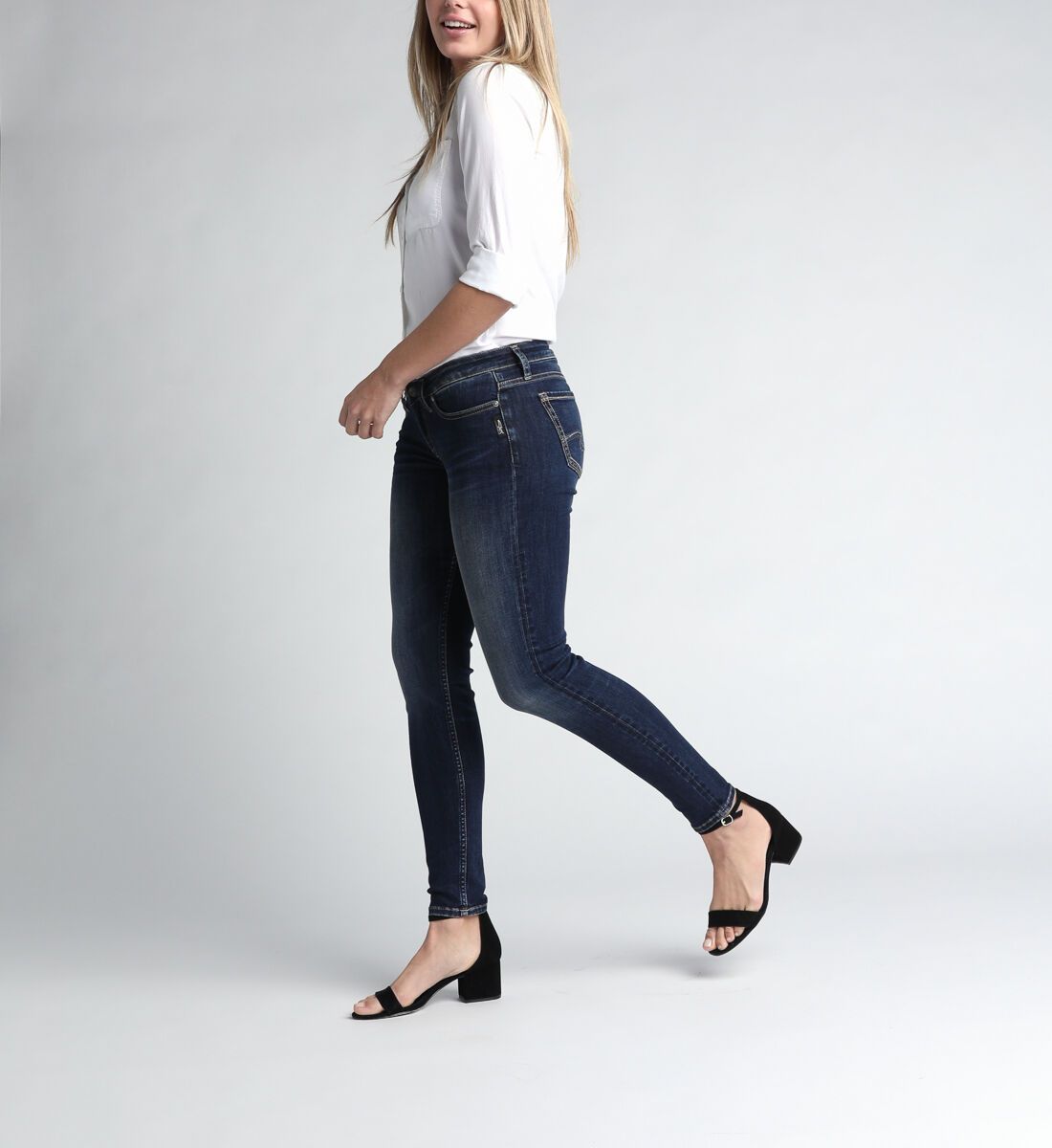 Tuesday Low Rise Skinny Leg Jeans Side